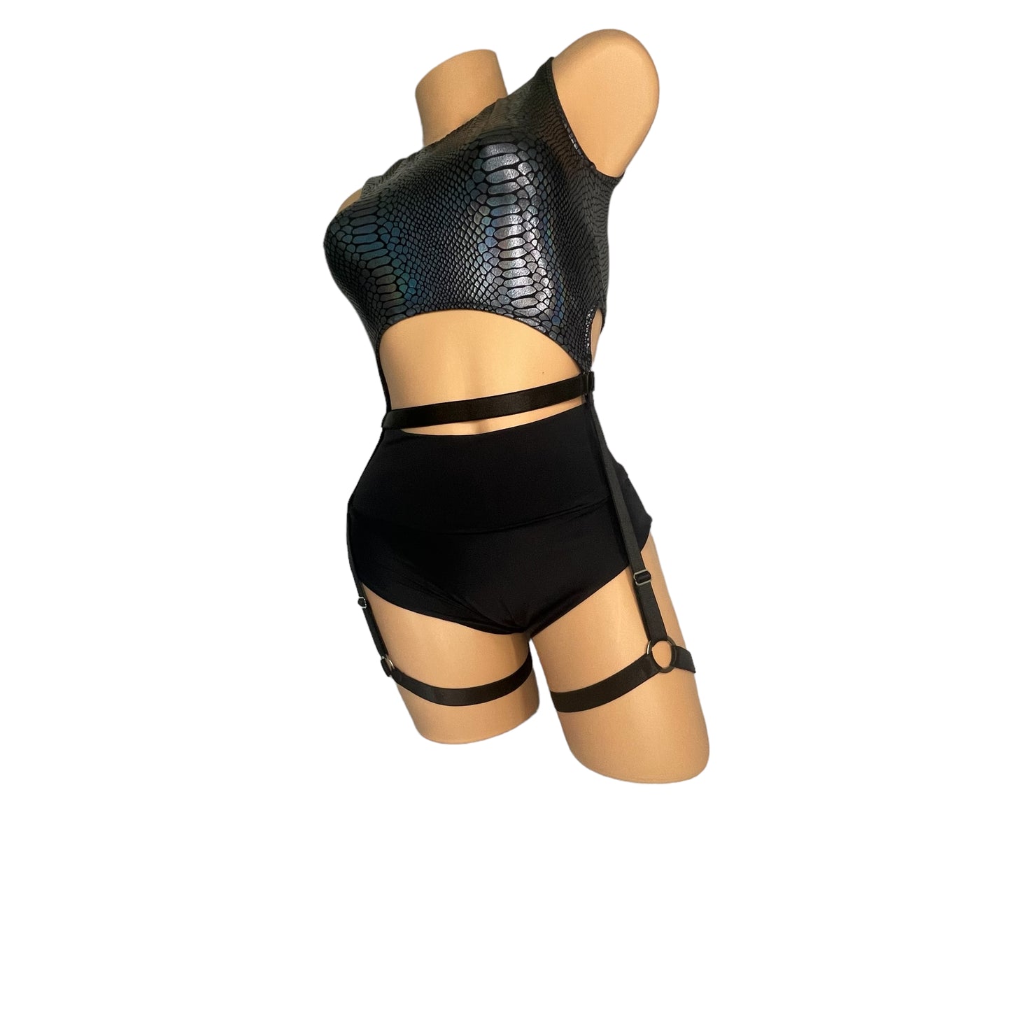 Lycra Top With Adjustable Garter Harness