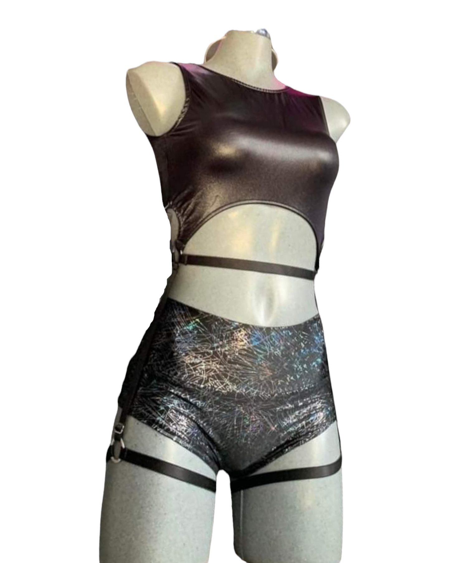 Lycra Top With Adjustable Garter Harness